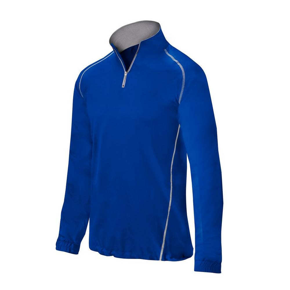 Chaqueta Mizuno Comp 1/4 Zip Batting Hombre Azul Real Comprar DZST-34051